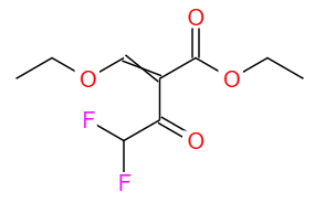 2-乙氧基亚甲基-4,4-二氟乙酰乙酸乙酯<br>Ethyl (2E)-2-(ethoxymethylidene)-4,4-difluoro-3-oxobutanoate